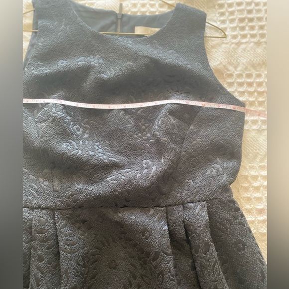 Loft Women’s Mini Sleeveless Dress Colour Black w/Back Zipper Pleated Skirt Sz 4 - Picture 7 of 10